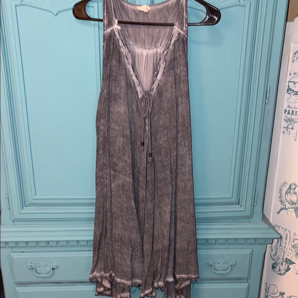 BOGO 🌸🌼 Emory Park Gray Sleeveless Dress- flawed